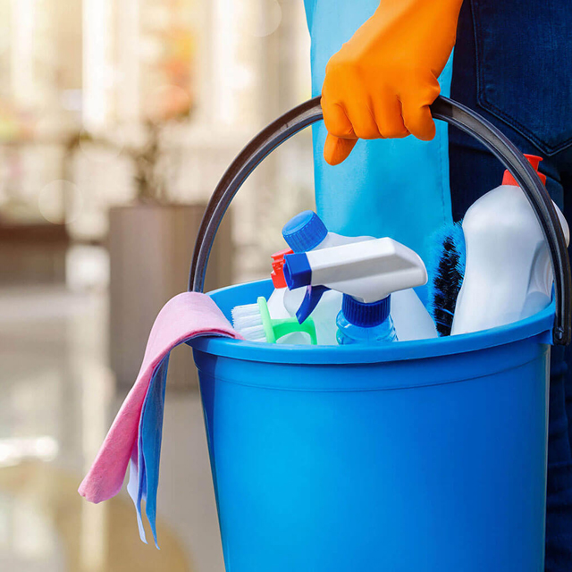 Cleaning supplies for move-in and out cleaning